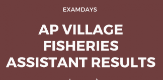 ap village fisheries assistant results