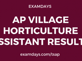 ap village horticulture assistant results