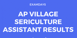 ap village sericulture assistant results