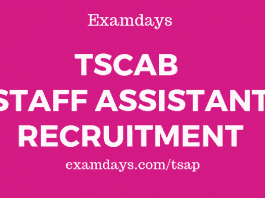 tscab staff assistant notification