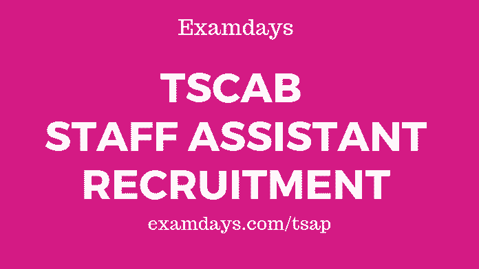 tscab staff assistant notification