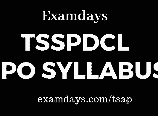 tsspdcl jpo syllabus
