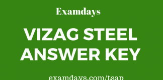 vizag steel answer key