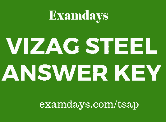 vizag steel answer key