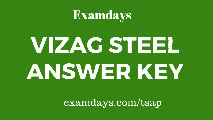 vizag steel answer key