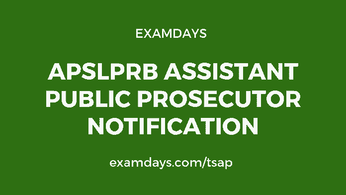 APSLPRB Assistant Public Prosecutor