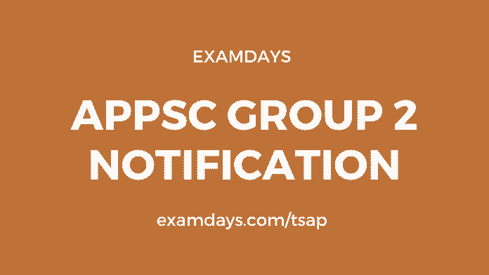 appsc group 2 notification