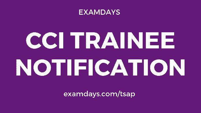 cci trainee notification