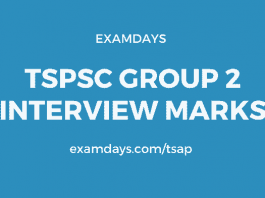 tspsc group 2 interview marks