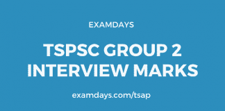 tspsc group 2 interview marks