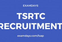 tsrtc recruitment