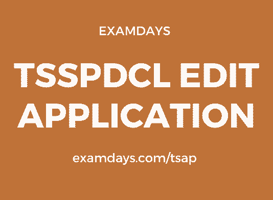 tsspdcl edit application