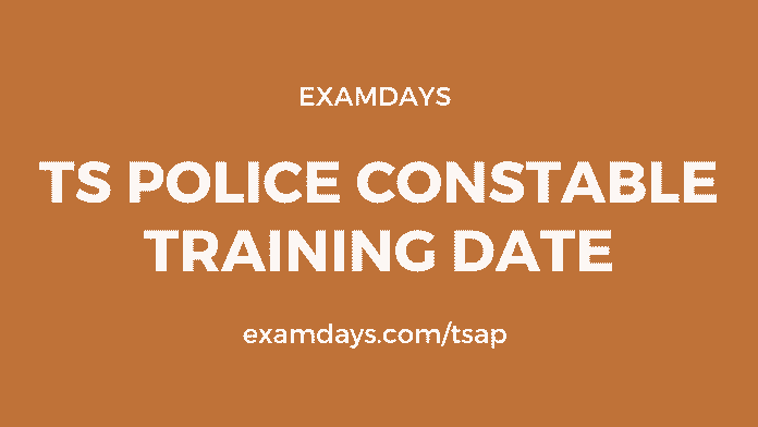 ts police constable training date