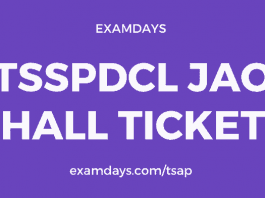 tsspdcl jao hall ticket