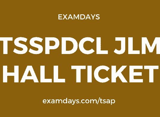 tsspdcl jlm hall ticket