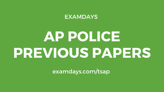 ap police previous papers