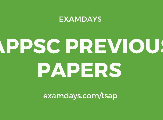 appsc previous papers pdf