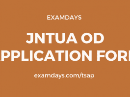 jntua od application form