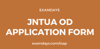 jntua od application form