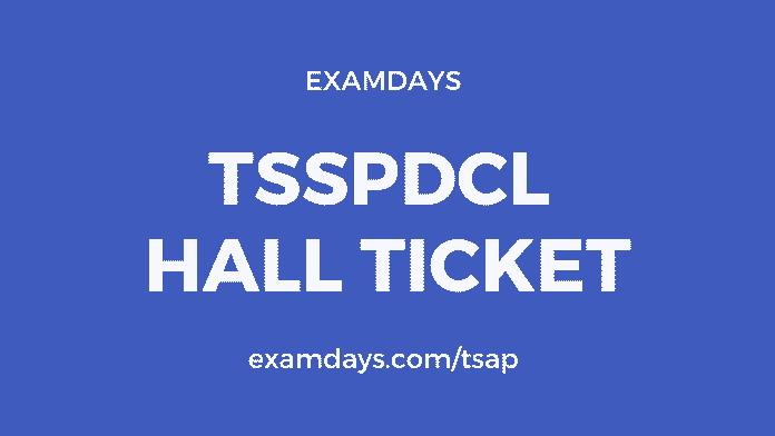 tsspdcl hall ticket