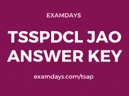 tsspdcl jao answer key