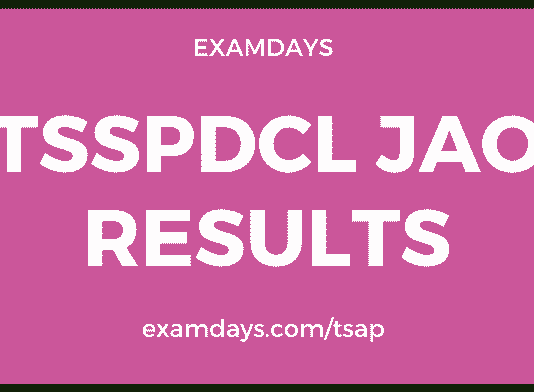 tsspdcl jao results