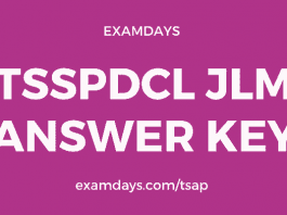 tsspdcl jlm answer key