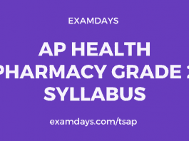 ap health pharmacist grade 2 syllabus