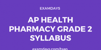 ap health pharmacist grade 2 syllabus