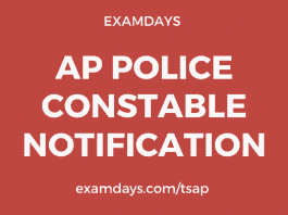 ap police constable notification