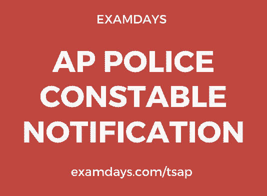 ap police constable notification