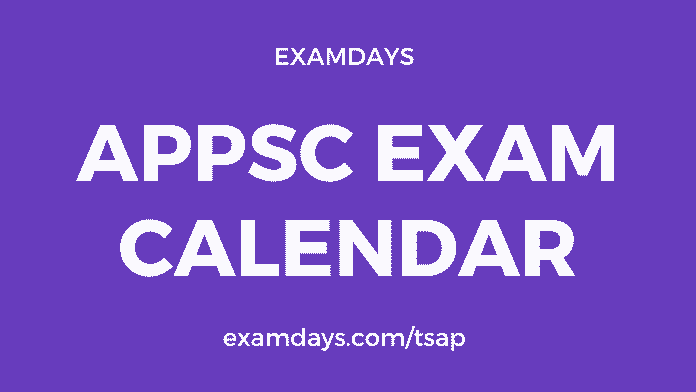 appsc exam calendar