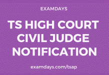 ts high court civil judge recruitment