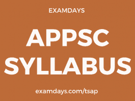 appsc syllabus