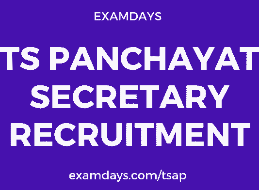 ts panchayat secretary notification