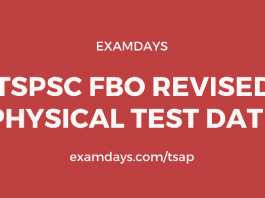 tspsc fbo revised physical test date