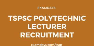 tspsc polytechnic lecturer recruitment