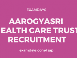 aarogyasri health care trust recruitment