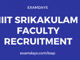 iiit srikakulam faculty recruitment