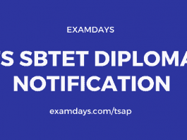 ts sbtet diploma notification