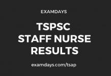 tspsc staff nurse results