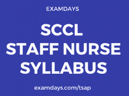SCCL Staff Nurse Syllabus