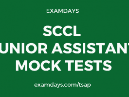 sccl junior assistant mock test