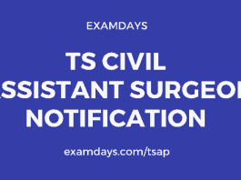 ts civil assistant surgeon notification