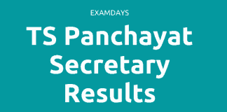 ts panchayat secretary results