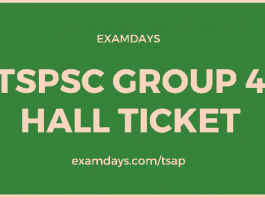 tspsc group 4 hall ticket download