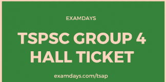 tspsc group 4 hall ticket download