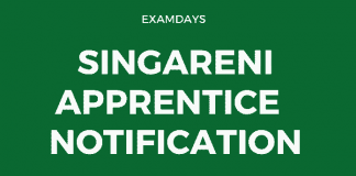 singareni apprentice notification