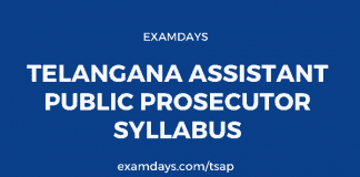 Telangana Assistant Public Prosecutor Syllabus