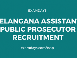 telangana assistant public prosecutor recruitment